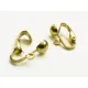 2 Stück / 1 Paar SUPER goldfarben Ohrclips ca. 14x18mm goldfarben - Schmuckzubehör zum Ohrclips selbermachen - Leisure-Beads DIY