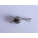1x silber Kastensteckverschluss 10x18mm silber Kugel Kastenverschluss Steckverschluss - Schmuckzubehör Schmuckverschluss