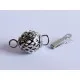 1x silber Kastensteckverschluss 10x18mm silber Kugel Kastenverschluss Steckverschluss - Schmuckzubehör Schmuckverschluss - Leisure-Beads DIY