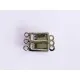1x 3-strang silber Kastensteckverschluss 10x15x4mm silber Kastenverschluss Steckverschluss - Schmuckzubehör Schmuckverschluss - Leisure-Beads DIY