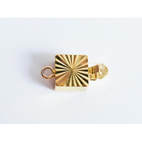 Leisure-Beads - 1x goldfarben Kastensteckverschluss 16x8x4,5mm - Schmuckzubehör Schmuckverschluss