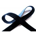 1m schwarzes Samtband Breite 13mm für Halsband und Kropfband - Schmuckzubehör Samtband