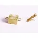 1x goldfarben Kastensteckverschluss 16x8x4,5mm goldfarben Kastenverschluss goldfarben Steckverschluss - Schmuckzubehör Schmuckve - Leisure-Beads DIY