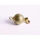 1x goldfarben Kastensteckverschluss 17,5x10mm goldfarben Kugel Kastenverschluss Steckverschluss - Schmuckzubehör Schmuckverschlu - Leisure-Beads DIY