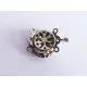 1x silber Strass Kastensteckverschluss 21x16x8mm silber Kastenverschluss Steckverschluss - Schmuckzubehör Schmuckverschluss - Leisure-Beads DIY