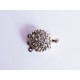 1x silber Strass Kastensteckverschluss 21x16x8mm silber Kastenverschluss Steckverschluss - Schmuckzubehör Schmuckverschluss