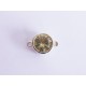 1x hellsilber Strass Kastensteckverschluss 18x12x8,5mm Kastenverschluss Steckverschluss - Schmuckzubehör Schmuckverschluss