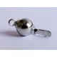 1x glatter silber Kugel Kastensteckverschluss 15x8mm silber Kastenverschluss Steckverschluss - Schmuckzubehör Schmuckverschluss - Leisure-Beads DIY
