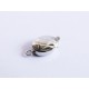 1x ovaler silber Kastensteckverschluss 17x10x5mm silber Kastenverschluss Steckverschluss - Schmuckzubehör Schmuckverschluss