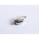 1x ovaler silber Kastensteckverschluss 17x10x5mm silber Kastenverschluss Steckverschluss - Schmuckzubehör Schmuckverschluss - Leisure-Beads DIY