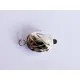 1x ovaler silber Kastensteckverschluss 17x10x5mm silber Kastenverschluss Steckverschluss - Schmuckzubehör Schmuckverschluss - Leisure-Beads DIY