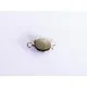 1x ovaler silber Kastensteckverschluss 17x10x5mm silber Kastenverschluss Steckverschluss - Schmuckzubehör Schmuckverschluss - Leisure-Beads DIY