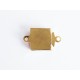 1x goldfarben Kastensteckverschluss 14,5x8,5x3,5mm goldfarben Kastenverschluss goldfarben Steckverschluss - Schmuckzubehör Schmu