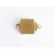 1x goldfarben Kastensteckverschluss 14,5x8,5x3,5mm goldfarben Kastenverschluss goldfarben Steckverschluss - Schmuckzubehör Schmu - Leisure-Beads DIY