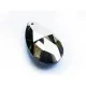 1x vitrail Glasanhänger Tropfenform ca. 38x22mm geschliffener Glasanhänger - Glas Schmuckzubehör - Leisure-Beads DIY