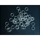 50x Biegering 6mm rund Spaltring silberfarben - Leisure-Beads DIY