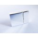 1x hellsilber Magnet Verschluss 20x14x6mm hellsilber Einklebverschluss - Schmuckzubehör Schmuckverschluss