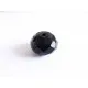 1x große geschliffene schwarze Kristallglasperlen 16x12mm Jet Glasperle - Schmuckzubehör Kristallglasperlen - Leisure-Beads DIY