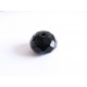 4x schwarze Glasperle 16x12mm Jet - Schmuckzubehör