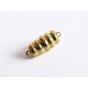 1x goldfarben Magnetverschluss 18x8mm goldfarbener Verschluss Zylinder - Schmuckzubehör