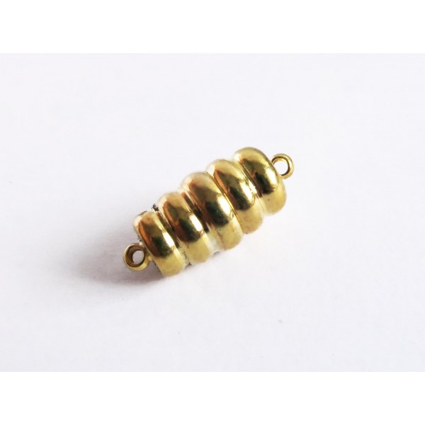 1x goldfarben Magnetverschluss 18x8mm goldfarbener Verschluss Zylinder - Schmuckzubehör - Leisure-Beads DIY