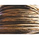 Ca. 1m synthetisches bronze Lederband 4x2mm Kunstlederband - Schmuckzubehör