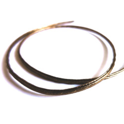 Leisure-Beads - 1m synthetisches bronzefarben Lederband 4x2mm Kunstlederband - Schmuckzubehör