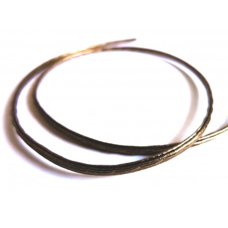 Leisure-Beads - 1m synthetisches bronzefarben Lederband 4x2mm Kunstlederband - Schmuckzubehör