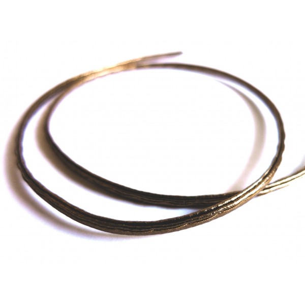 1m synthetisches bronzefarben Lederband 4x2mm Kunstlederband - Schmuckzubehör - Leisure-Beads DIY