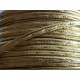 Ca. 1m synthetisches goldfarben Lederband 4x2mm Kunstlederband - Schmuckzubehör