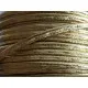 Ca. 1m synthetisches goldfarben Lederband 4x2mm Kunstlederband - Schmuckzubehör - Leisure-Beads DIY