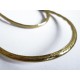 Ca. 1m synthetisches goldfarben Lederband 4x2mm Kunstlederband - Schmuckzubehör
