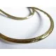 Ca. 1m synthetisches goldfarben Lederband 4x2mm Kunstlederband - Schmuckzubehör - Leisure-Beads DIY