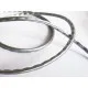 Synthetisches silberfarbenes Lederband 4x2mm silber Kunstlederband - Schmuckzubehör - Leisure-Beads DIY