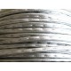 Synthetisches silberfarbenes Lederband 4x2mm silber Kunstlederband - Schmuckzubehör