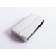 1x silber Magnet Verschluss 38x19x7mm silber Einklebverschluss - Schmuckzubehör Schmuckverschluss