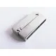 1x silber Magnet Verschluss 38x19x7mm silber Einklebverschluss - Schmuckzubehör Schmuckverschluss - Leisure-Beads DIY