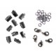 Gunmetal Bandklemmen-Set 13mm, Karabiner, Biegeringe Schmuckzubehör