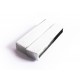 1x Magnetverschluss Innen 34x4mm 38x19x7mm silberfarbener Einklebverschluss - Schmuckzubehör Schmuckverschluss