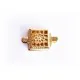 1x goldfarben Kastensteckverschluss 14,5x8,5x3,5mm goldfarben Kastenverschluss goldfarben Steckverschluss - Schmuckzubehör Schmu - Leisure-Beads DIY