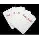 100 weisse Schmuckkarten 45x32mm Papier Schmuck Display Ohrringe - Schmuckzubehör
