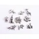 10 silber Tier Anhänger im Mix 11-23mm silberfarben Schmuckanhänger Tiere - Schmuckzubehör - Leisure-Beads DIY