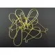 10 Stück / 5 Paar vergoldete Brisuren Ohrhaken Ohrfedern ca. 16x36mm goldfarben Brisuren - Schmuckzubehör zum Ohrringe selbermac - Leisure-Beads DIY