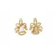 1 weiss goldfarben Glocke ca. 21x16mm goldfarbener Schmuckanhänger für Weihnachten - Schmuckzubehör - Leisure-Beads DIY