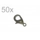 50 gunmetal Karabinerhaken Größe 12mm schwarz metallfarben 12mm Schmuckverschluss - Schmuckzubehör online bestellen und kaufen