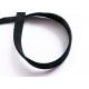 1m schwarzes Kunstlederband 10mm schwarzes Schmuckband in Wildlederoptik für Armbänder - Schmuckzubehör Lederband