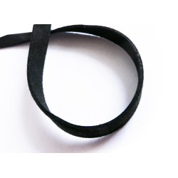 Leisure-Beads - 1m schwarzes Kunstlederband 10mm x 1,5mm Wildlederoptik - Schmuckzubehör Lederband