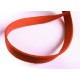 1m orangerot Kunstlederband 10mm orangerot Schmuckband in Wildlederoptik für Armbänder - Schmuckzubehör Lederband