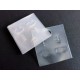 100 transparente Schmuckkarten 35x40mm ohne Text Schmuck Display Ohrringe Kunststoff - Schmuckzubehör