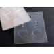 100 transparente Schmuckkarten 35x40mm ohne Text Schmuck Display Ohrringe Kunststoff - Schmuckzubehör
